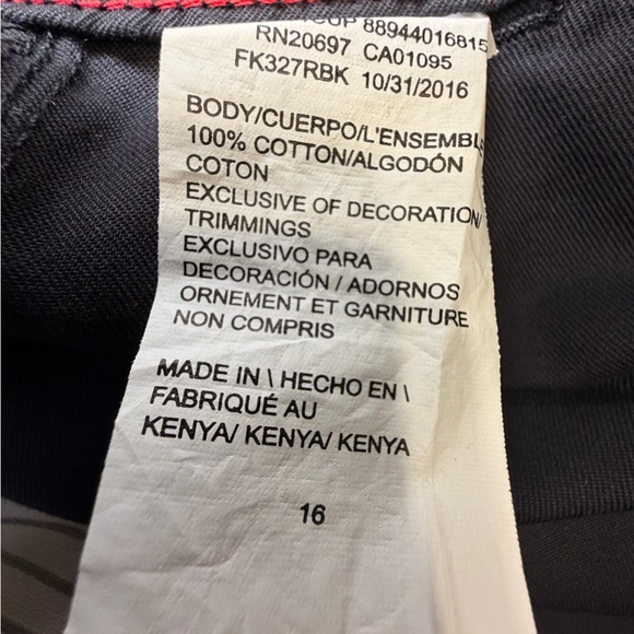 Dickies Black Cargo Skirt Grunge Goth Casual 100% Cotton Punk Retro Trendy - Picture 4 of 4